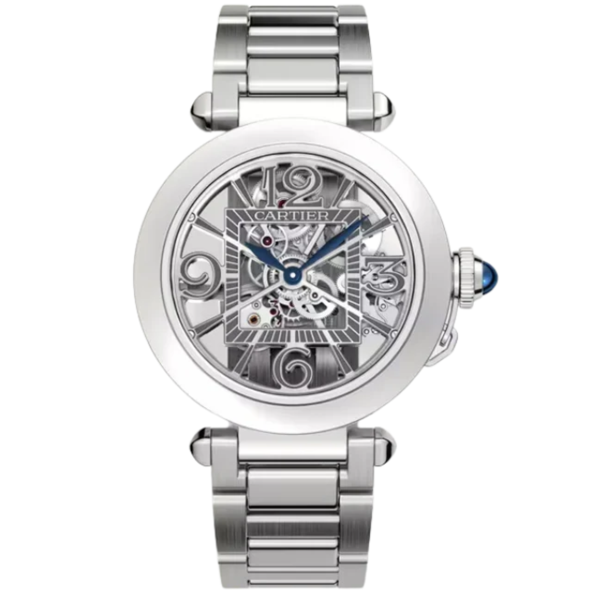 PASHA DE CARTIER SKELETON 41 MM STAINLESS STEEL - Cartier