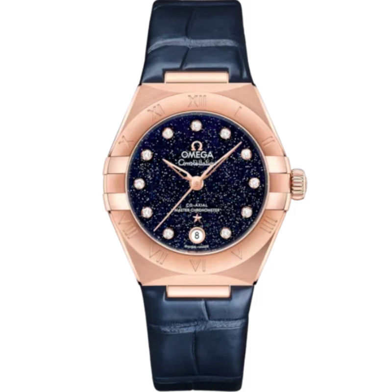 CONSTELLATION 29 MM SEDNA™ GOLD WITH BLUE DIAL - Omega