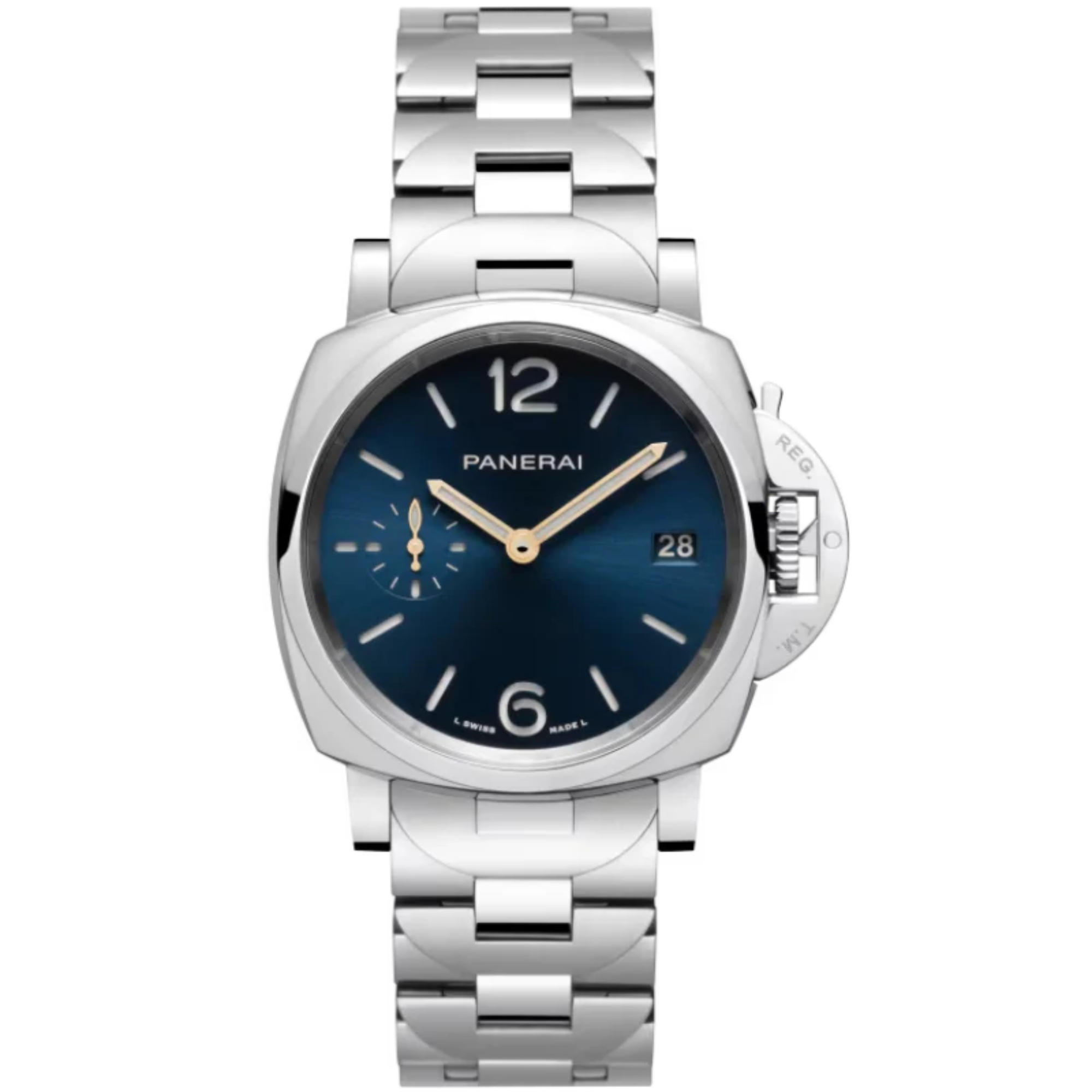 LUMINOR DUE PAM01123 38 MM STAINLESS STEEL WITH BLUE DIAL - Panerai