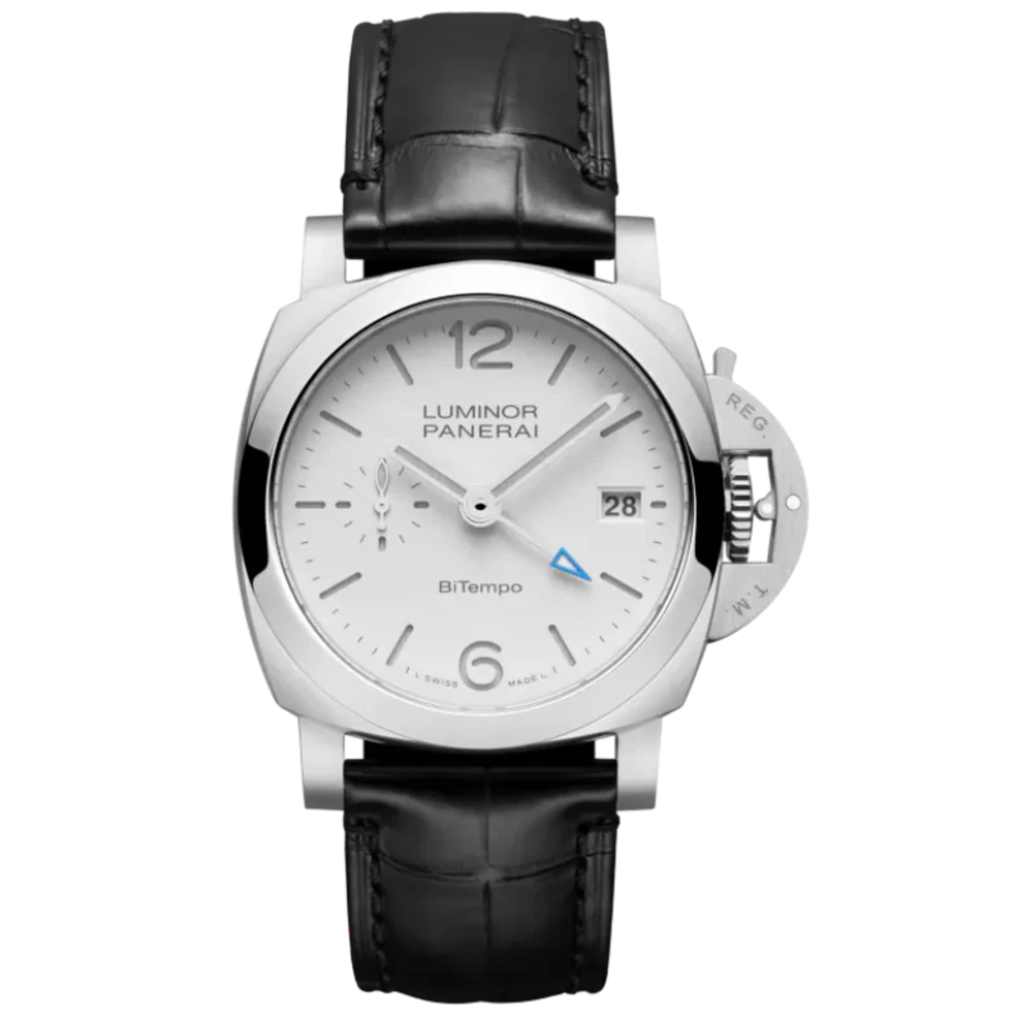 LUMINOR QUARANTA BITEMPO PAM01367 40 MM STAINLESS STEEL WITH WHITE DIAL - Panerai