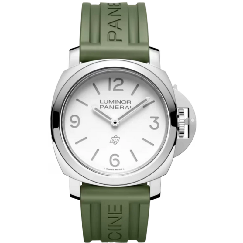 LUMINOR BASE LOGO PAM01087 44 MM STAINLESS STEEL WITH WHITE DIAL - Panerai