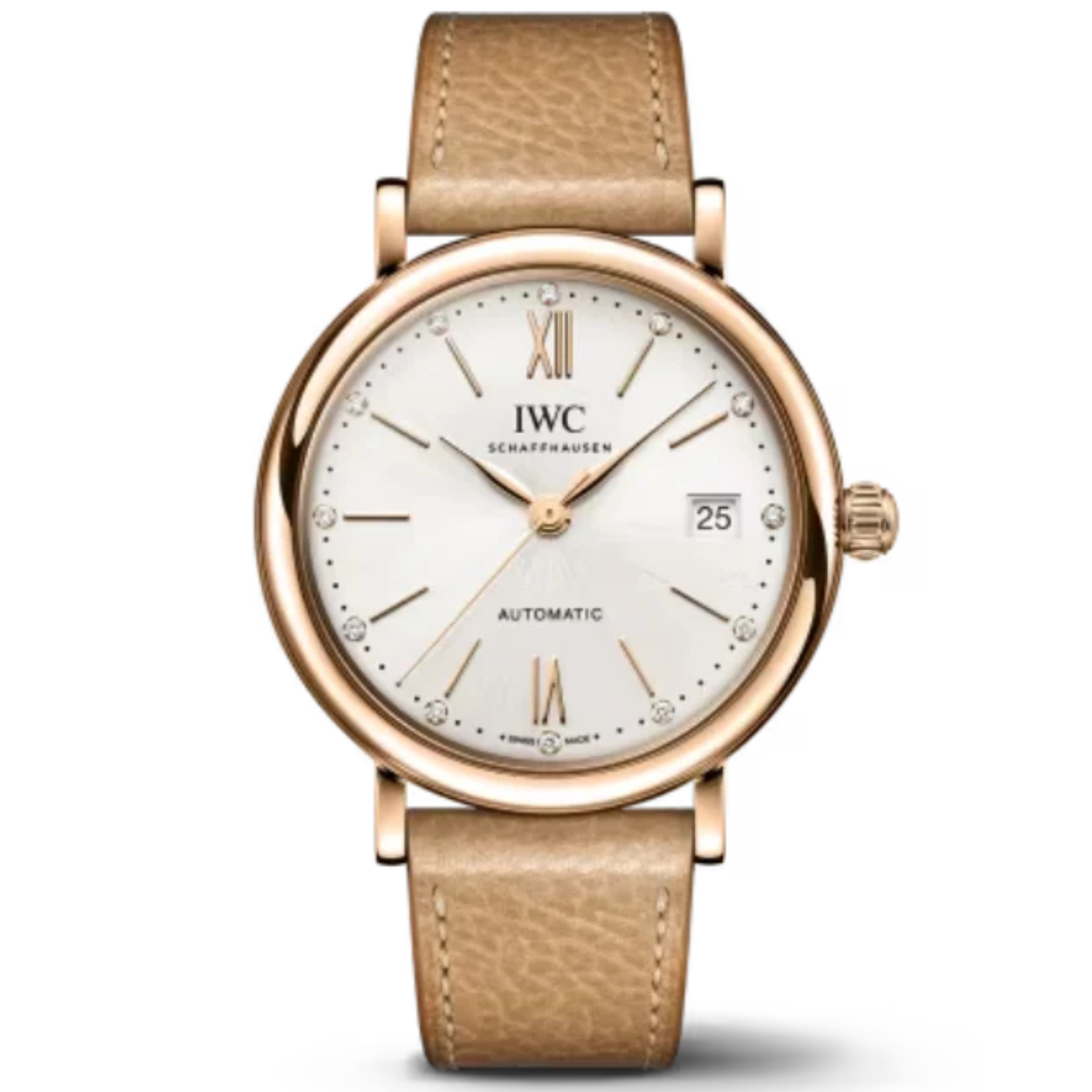 PORTOFINO AUTOMATIC 37 MM GOLD WITH WHITE DIAL - IWC