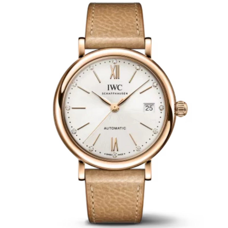 PORTOFINO AUTOMATIC 37 MM GOLD WITH WHITE DIAL - IWC