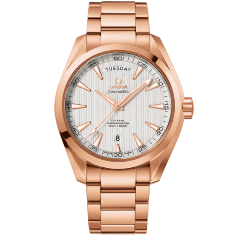SEAMASTER AQUA TERRA 150M 41 MM RED GOLD WITH SILVER DIAL - Omega