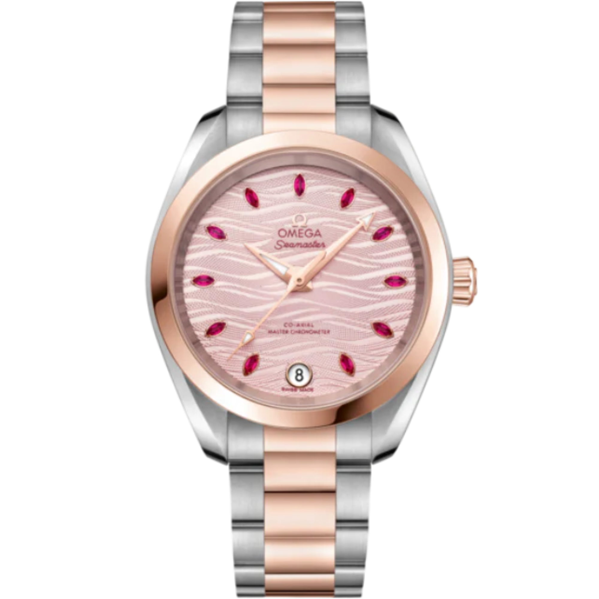 SEAMASTER AQUA TERRA 150M 34 MM STAINLESS STEEL - SEDNA™ GOLD WITH PINK DIAL - Omega