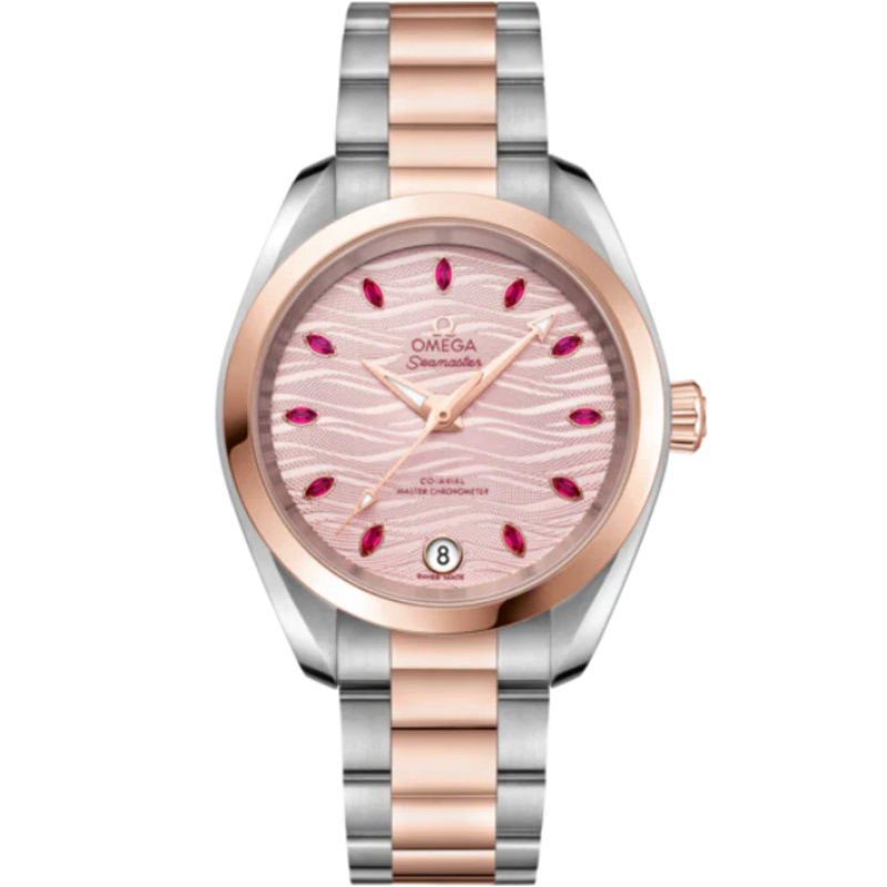 SEAMASTER AQUA TERRA 150M 34 MM STAINLESS STEEL - SEDNA™ GOLD WITH PINK DIAL - Omega