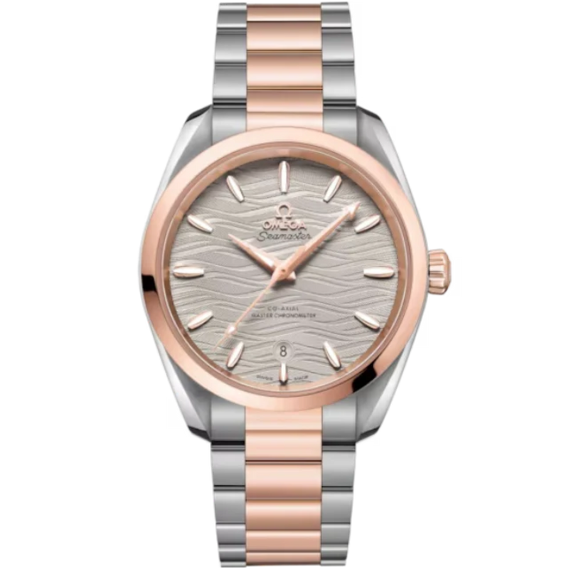 SEAMASTER AQUA TERRA 150M 38 MM STAINLESS STEEL - SEDNA™ GOLD WITH GREY DIAL - Omega