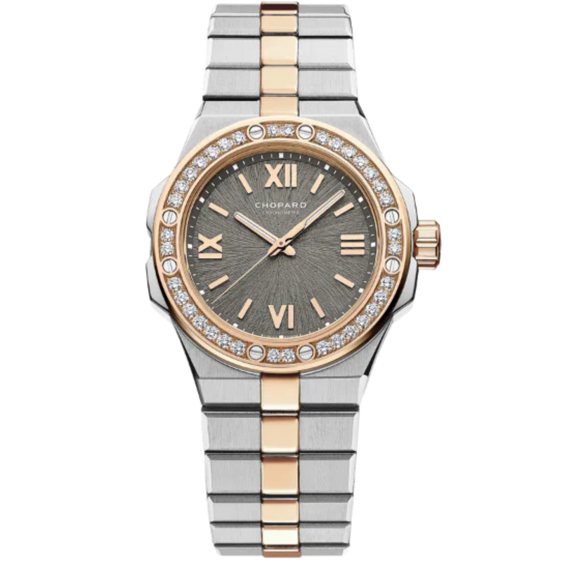 ALPINE EAGLE 33 MM ETHICAL ROSE GOLD - LUCENT STEEL™ WITH GREY DIAL - Chopard