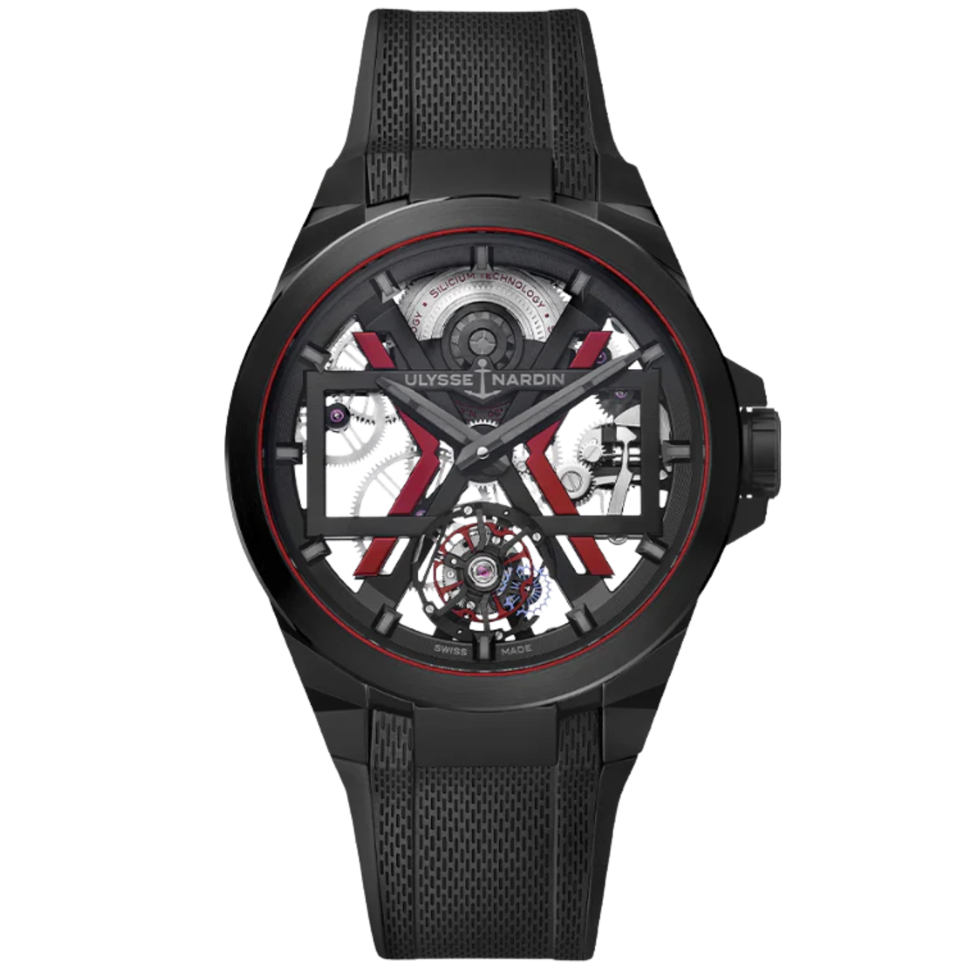 BLAST TOURBILLON 45 MM TITANIUM - CERAMIC WITH OPENWORKED DIAL - Ulysse Nardin