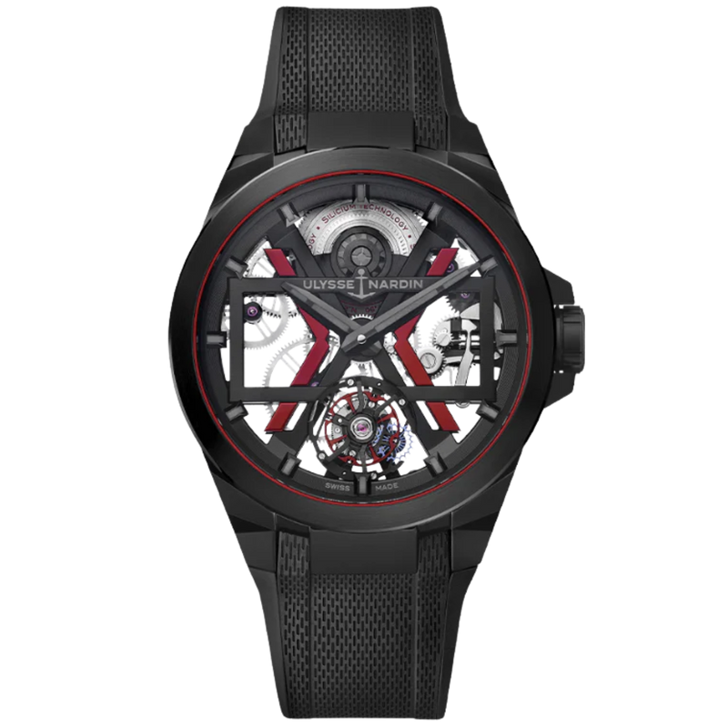 BLAST TOURBILLON 45 MM TITANIUM - CERAMIC WITH OPENWORKED DIAL - Ulysse Nardin