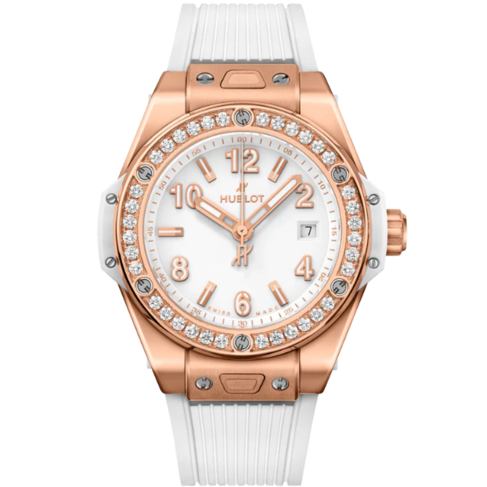 Big Bang 39mm ONE CLICK KING GOLD WHITE DIAMONDS - Hublot
