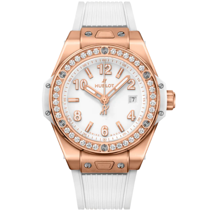 Big Bang 39mm ONE CLICK KING GOLD WHITE DIAMONDS - Hublot