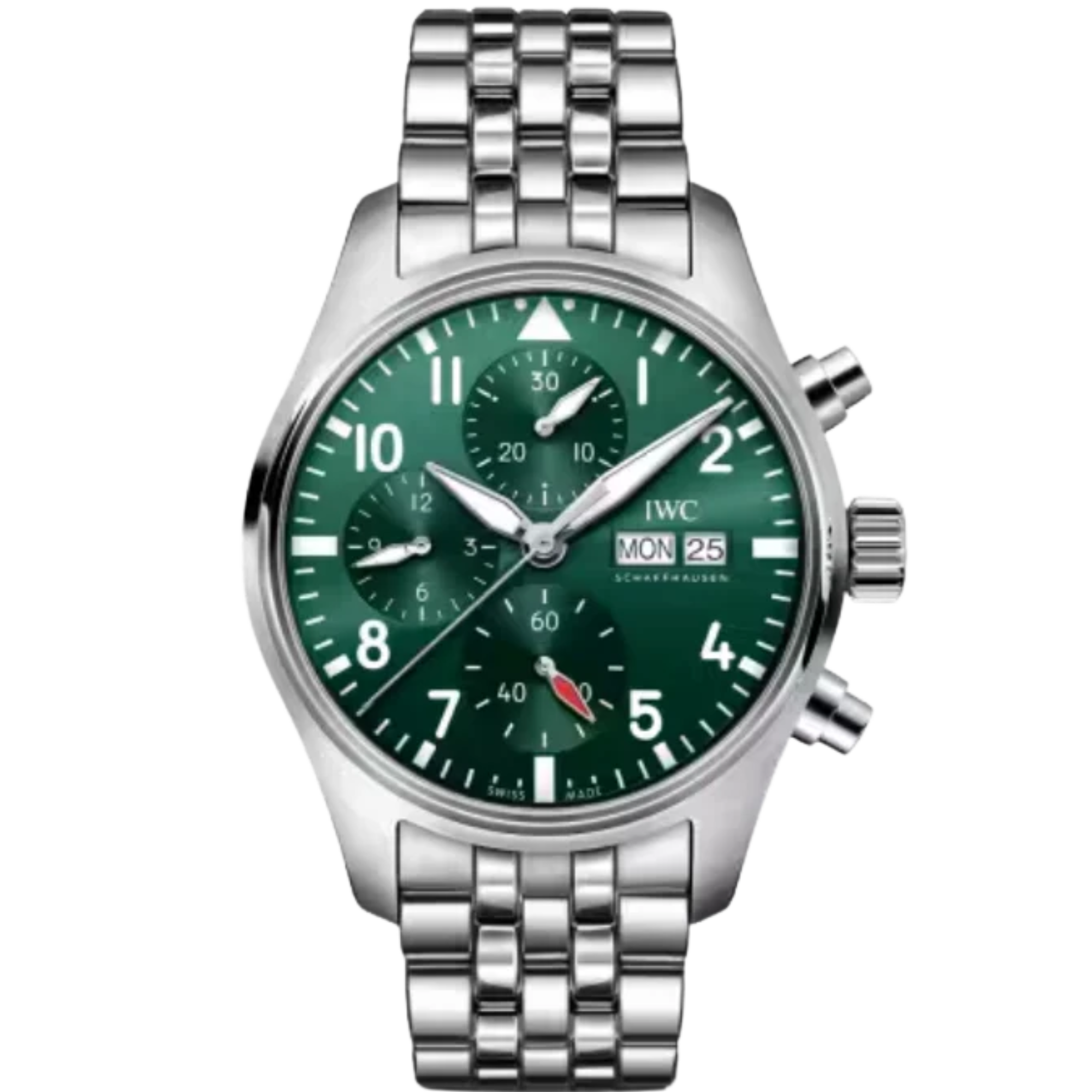 PILOT’S WATCH CHRONOGRAPH 41 MM STAINLESS STEEL WITH GREEN DIAL - IWC