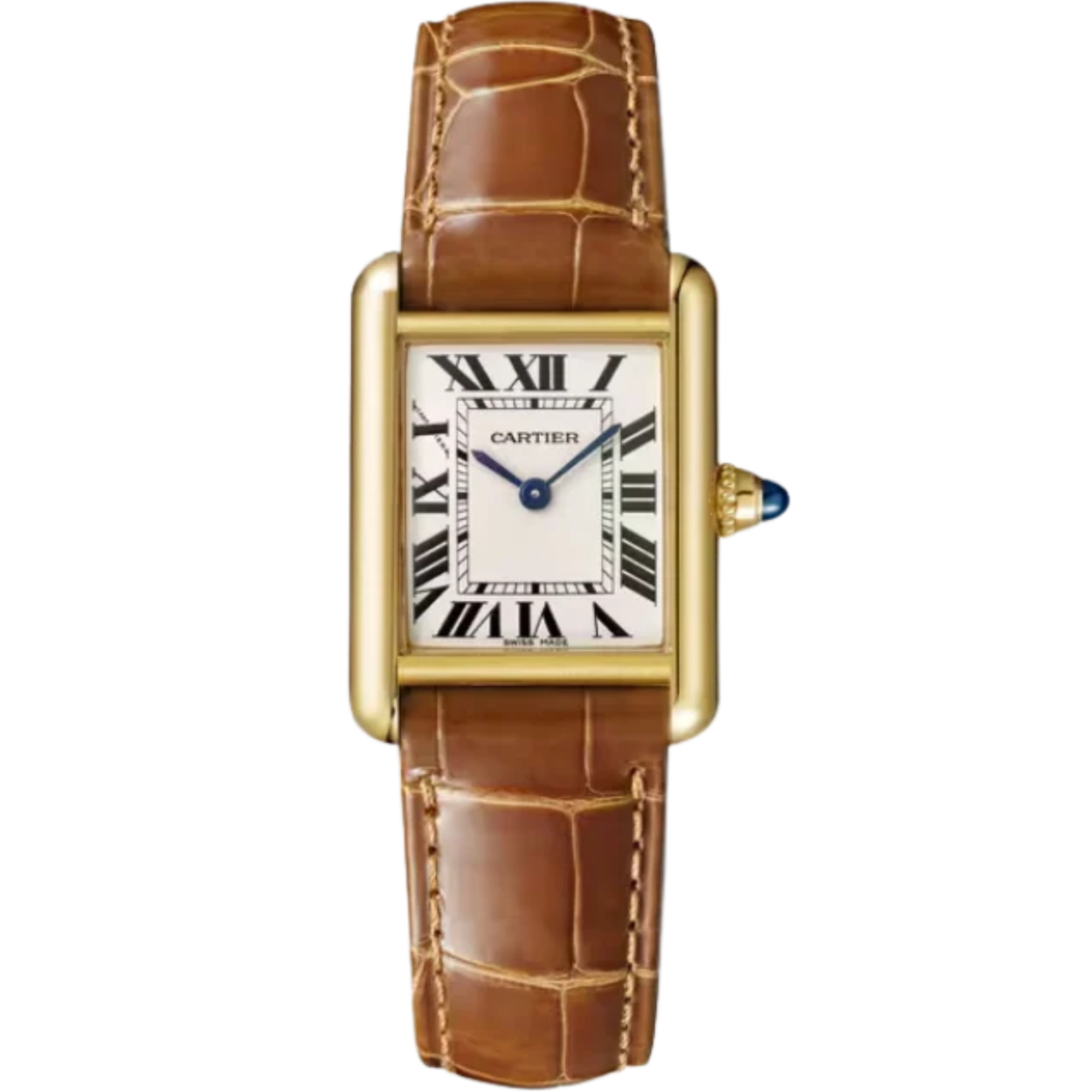 TANK 30 mm LOUIS CARTIER WATCH SILVER 18K YELLOW GOLD - Cartier