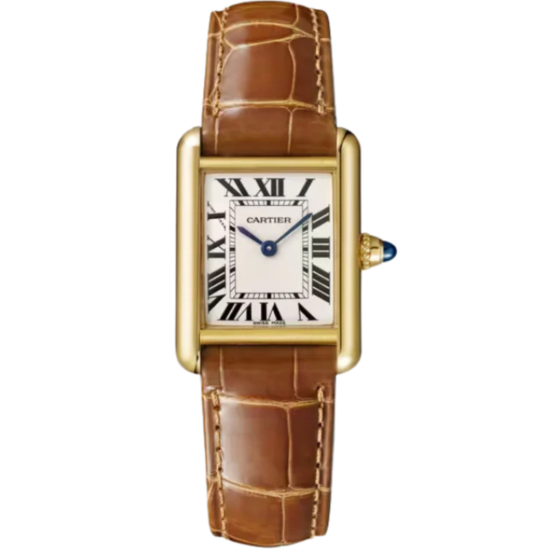TANK 30 mm LOUIS CARTIER WATCH SILVER 18K YELLOW GOLD - Cartier