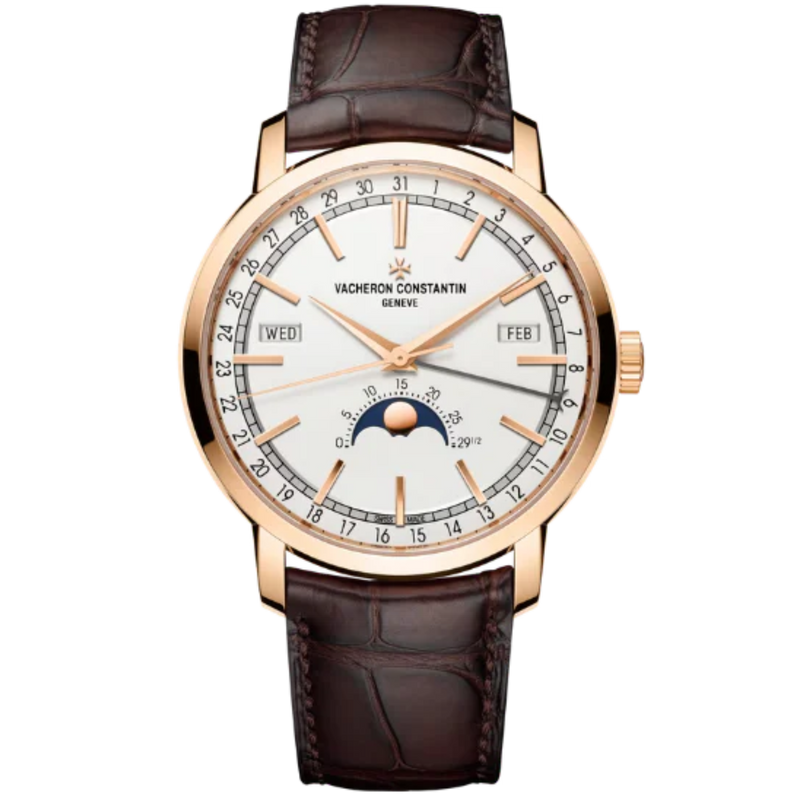 TRADITIONNELLE COMPLETE CALENDAR 41 MM ROSE GOLD WITH WHITE BRASS DIAL - Vacheron Constantin