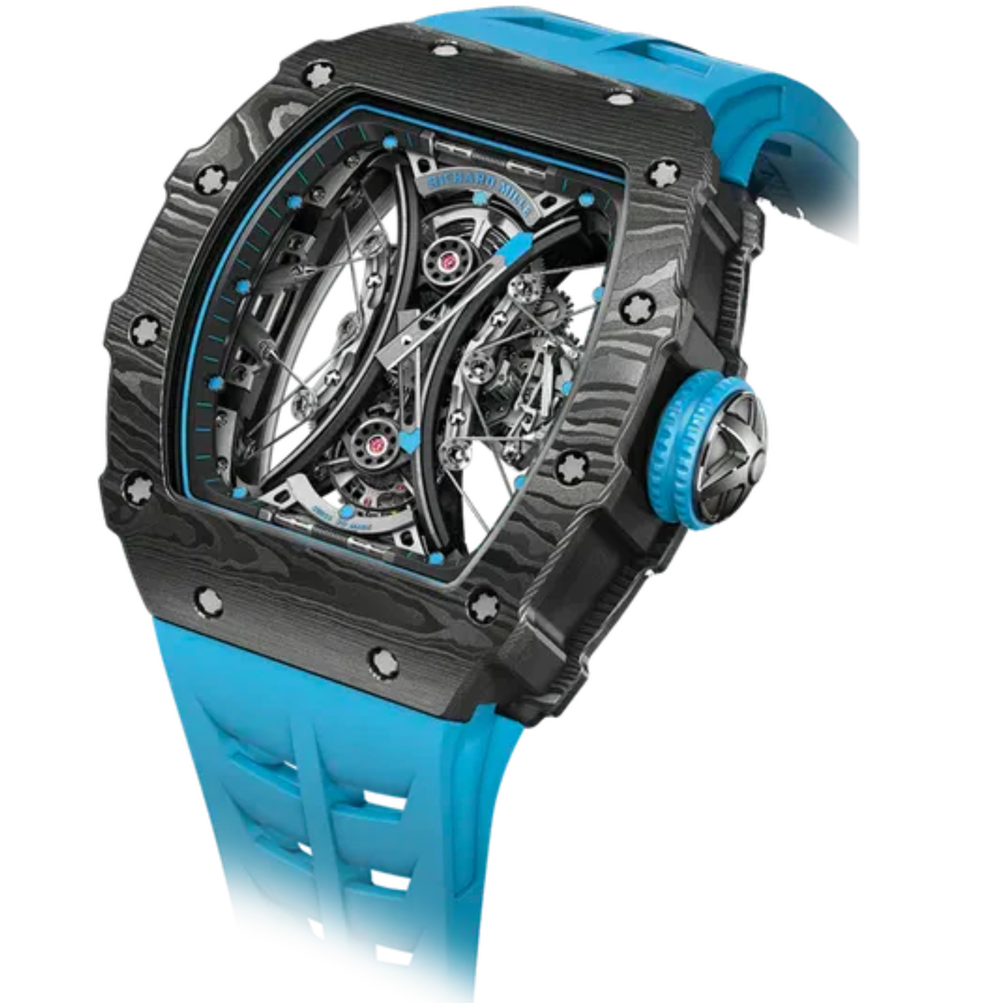 RM 53-01 Tourbillon Pablo Mac Donough Manual Winding Rubber Strap Carbon Case - Richard Mille