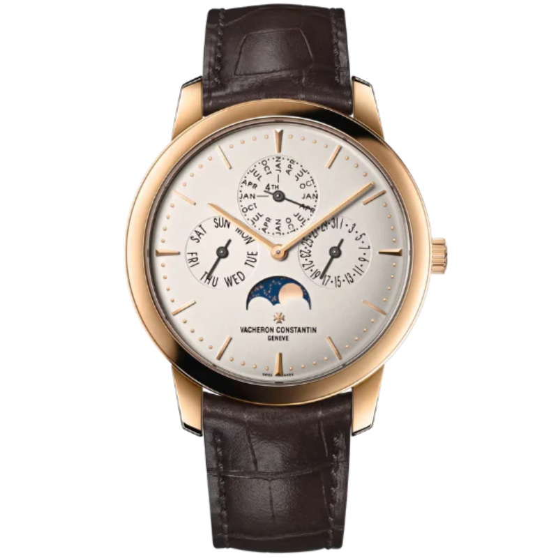 PATRIMONY PERPETUAL CALENDAR ULTRA-THIN 41 MM PINK GOLD WITH WHITE BRASS DIAL - Vacheron Constantin
