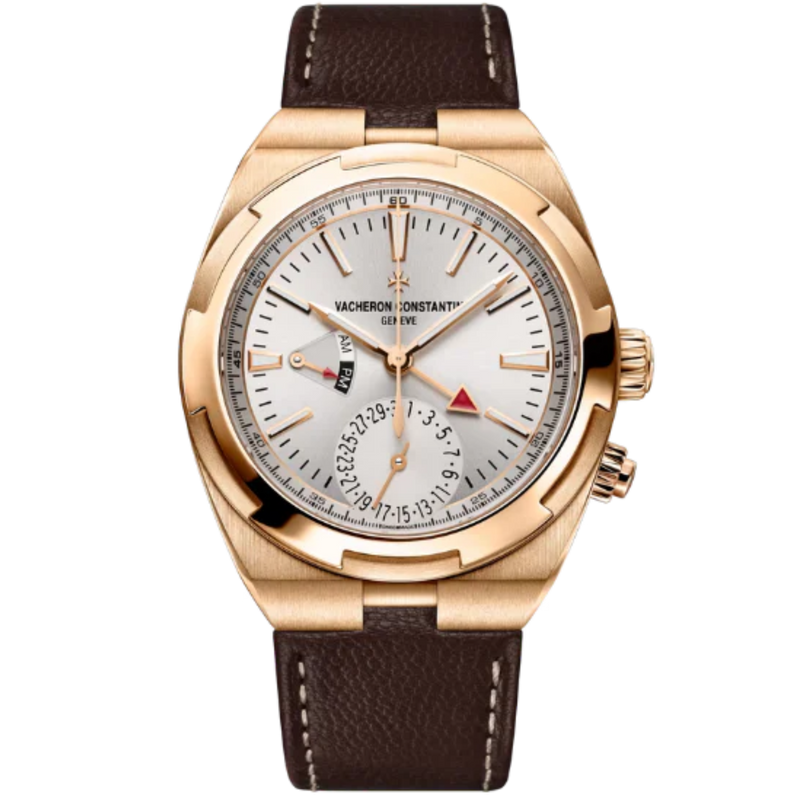 OVERSEAS DUAL TIME 41 MM PINK GOLD WITH WHITE BRASS DIAL - Vacheron Constantin