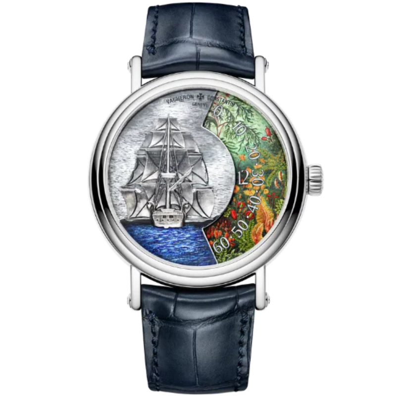 METIERS D'ART TRIBUTE TO EXPLORER NATURALISTS - CAPE VERDE 41 MM 18K WHITE GOLD CASE AND DIAL - Vacheron Constantin