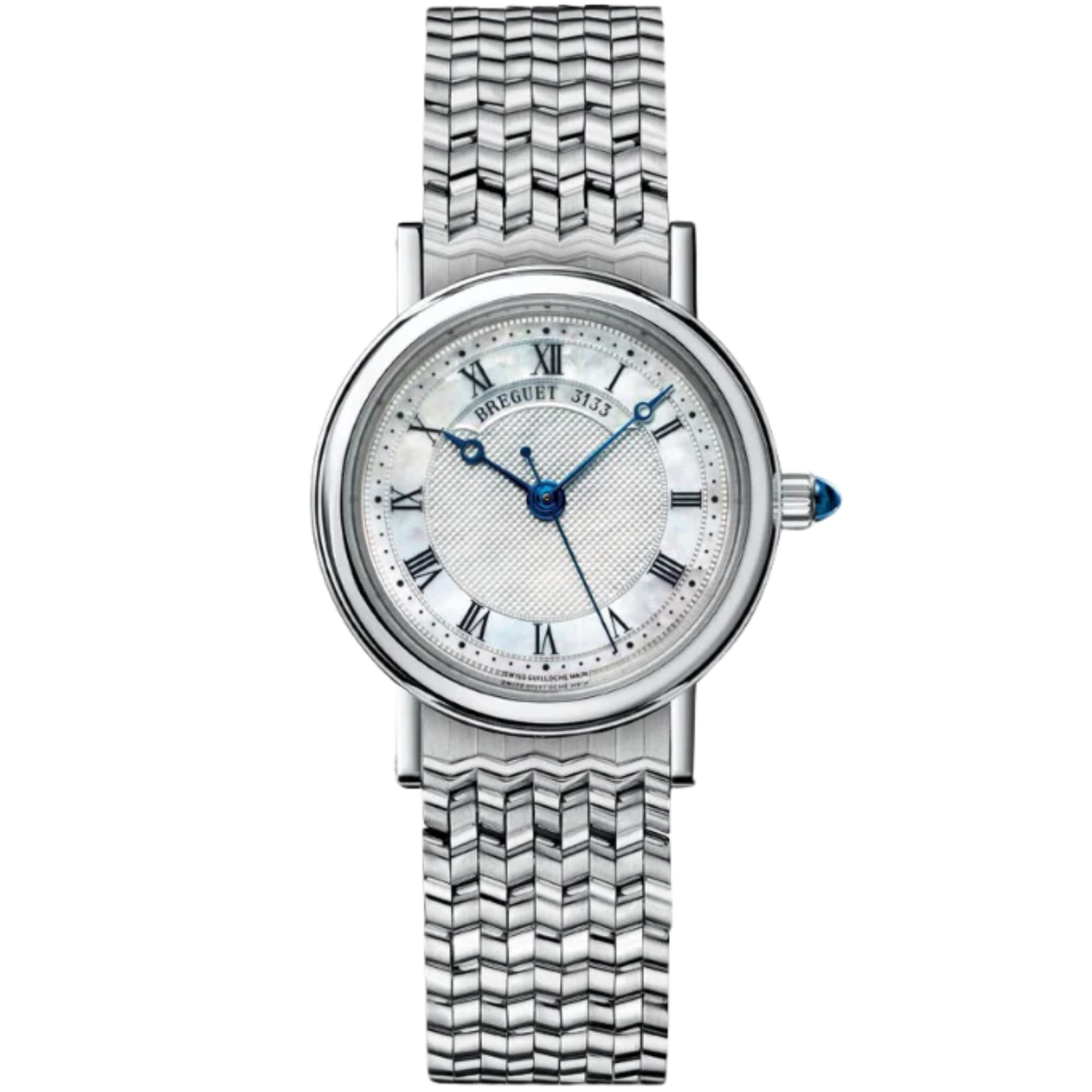 CLASSIQUE 8067 30 MM 18K WHITE GOLD WITH MOTHER OF PEARL DIAL - Breguet