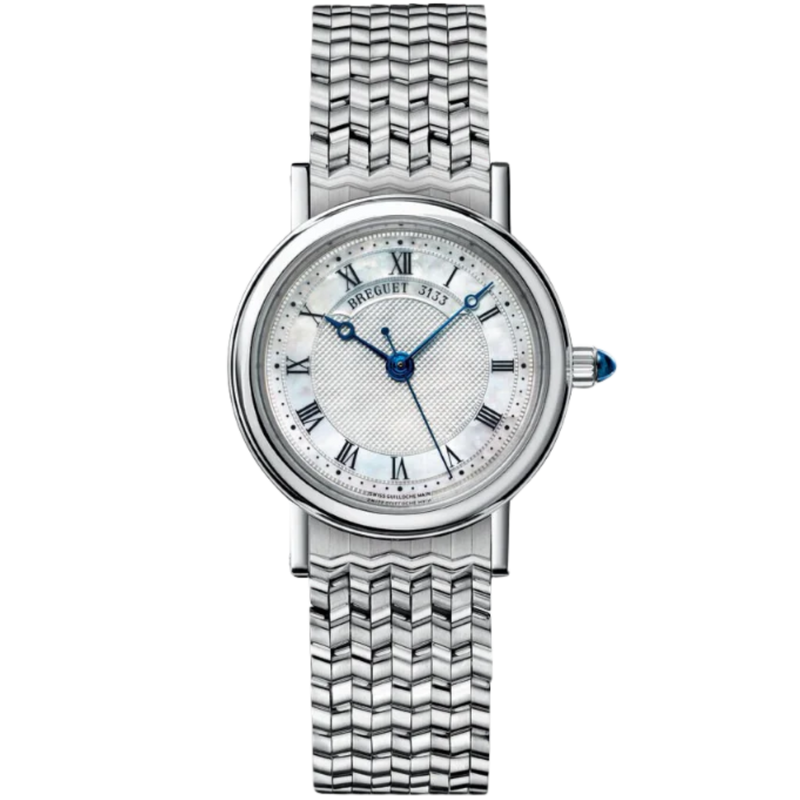 CLASSIQUE 8067 30 MM 18K WHITE GOLD WITH MOTHER OF PEARL DIAL - Breguet