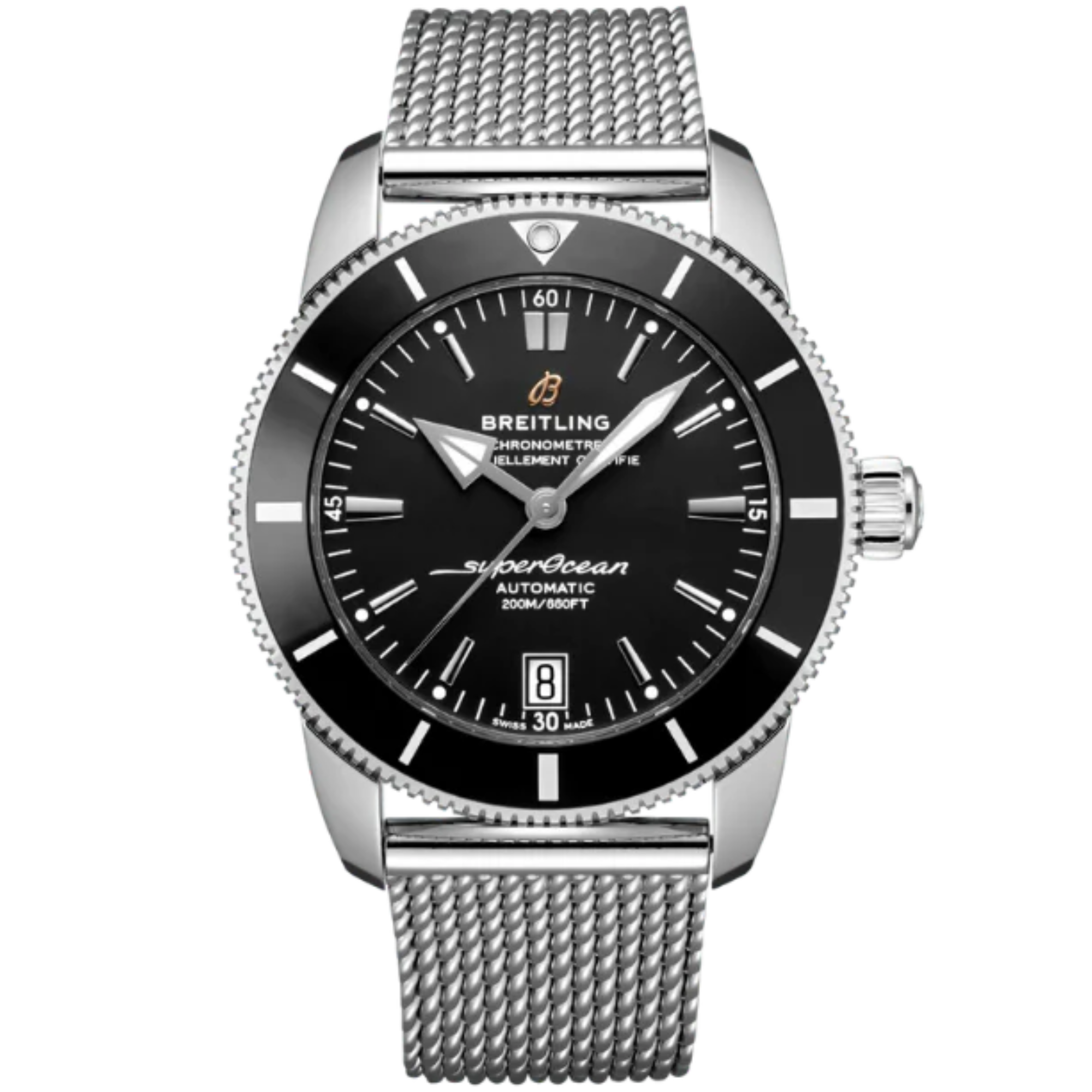 SUPEROCEAN HERITAGE B20 AUTOMATIC 42 MM STAINLESS STEEL WITH BLACK DIAL - Breitling