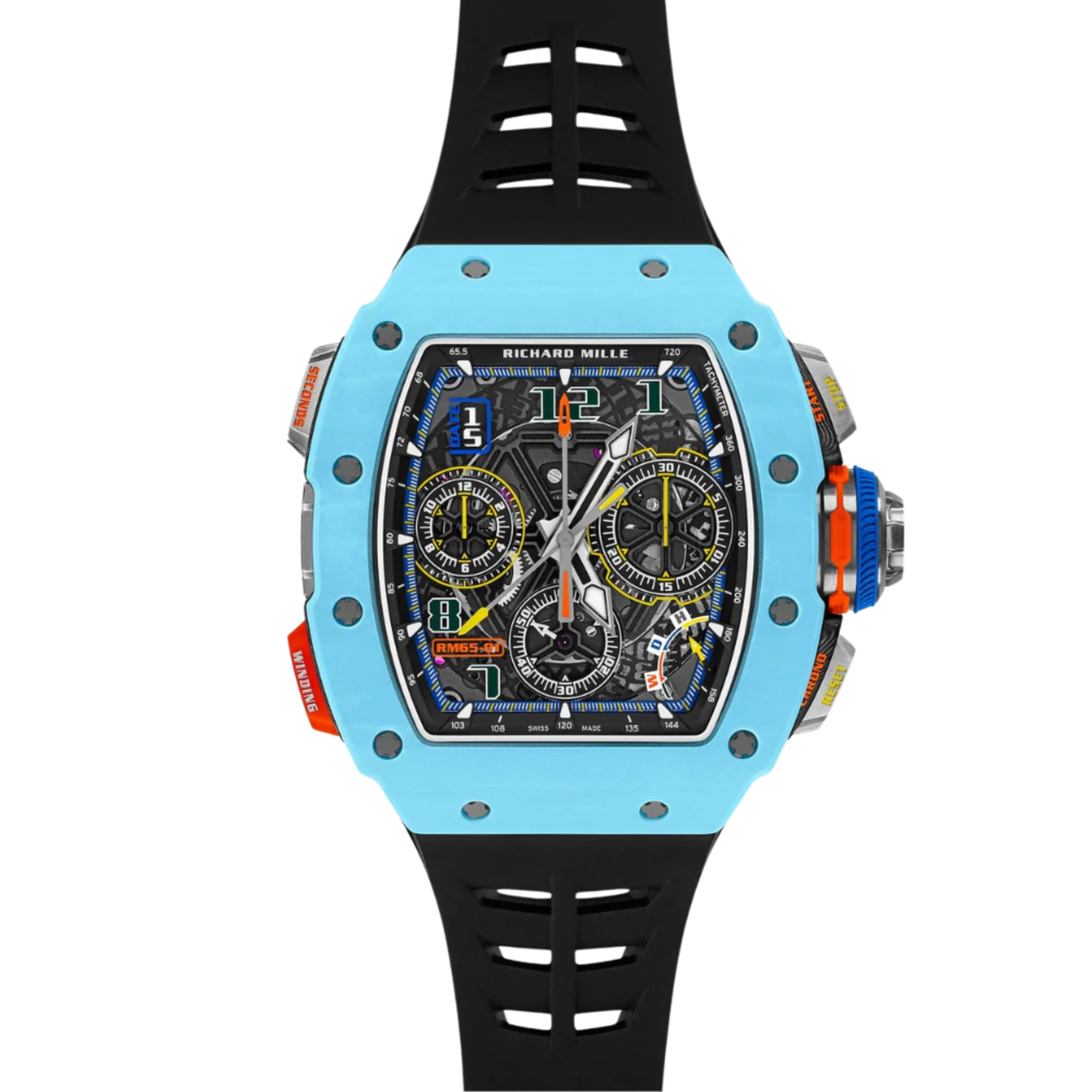 Richard Mille RM 65-01 Automatic Split-Seconds Chronograph Pastel blue Quartz TPT® - Richard Mille