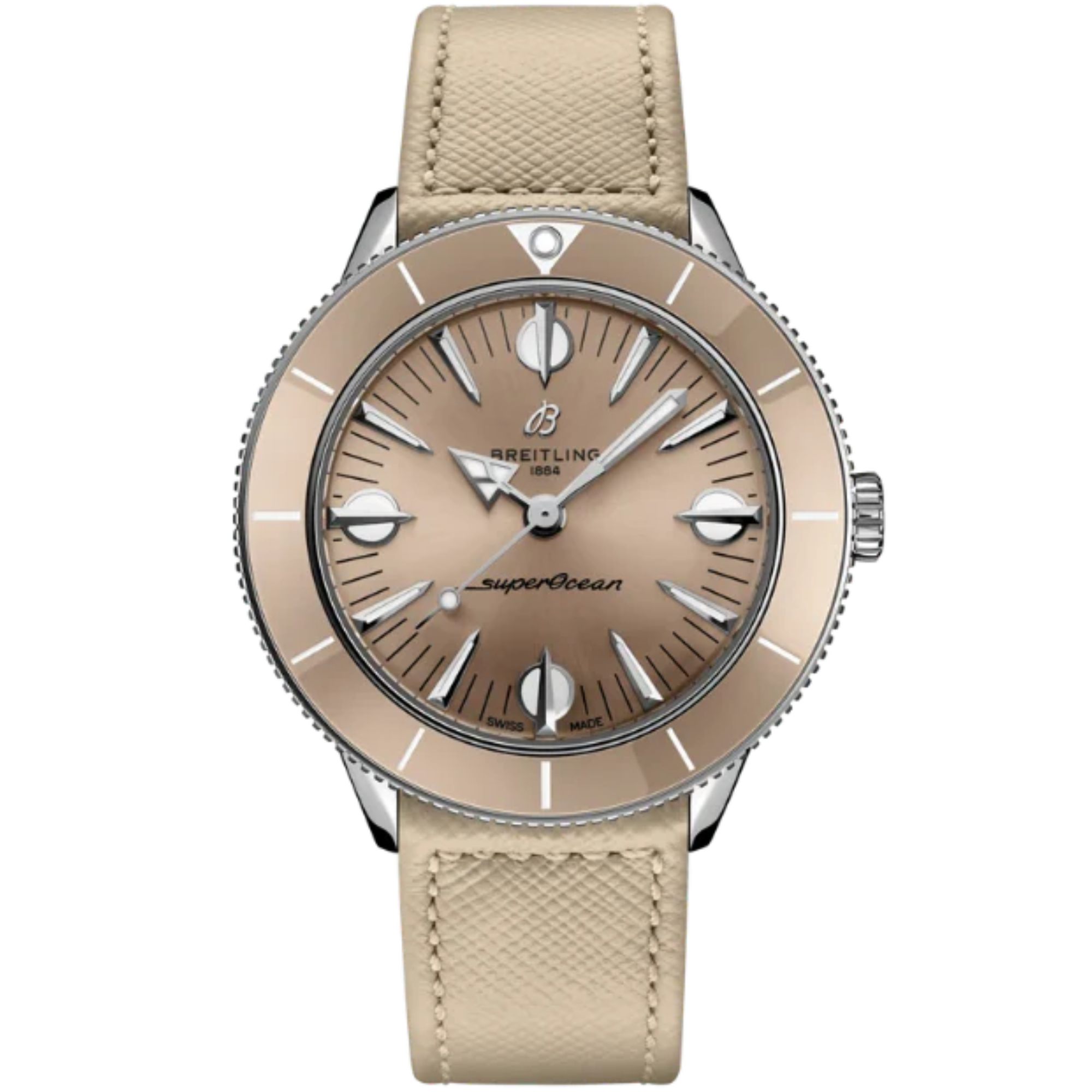 SUPEROCEAN HERITAGE '57 PASTEL PARADISE 38 MM STAINLESS STEEL WITH ICED LATTE DIAL - Breitling