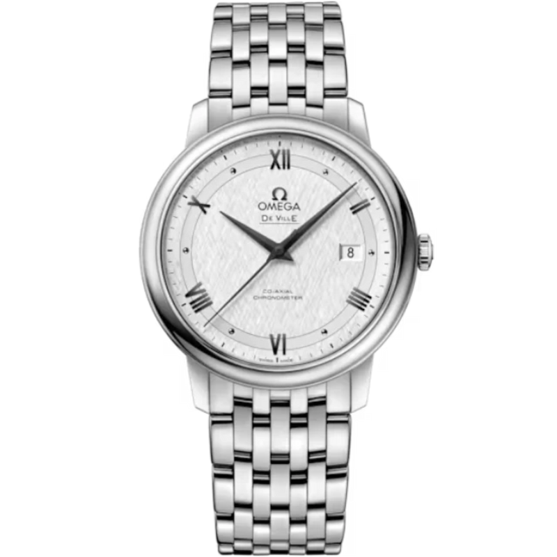 DE VILLE PRESTIGE 39 MM STAINLESS STEEL WITH SILVER DIAL - Omega