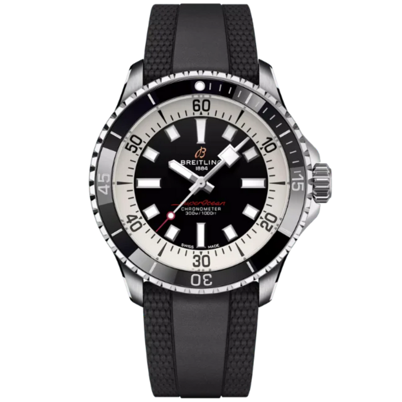 SUPEROCEAN AUTOMATIC 42 MM STAINLESS STEEL WITH BLACK DIAL - Breitling