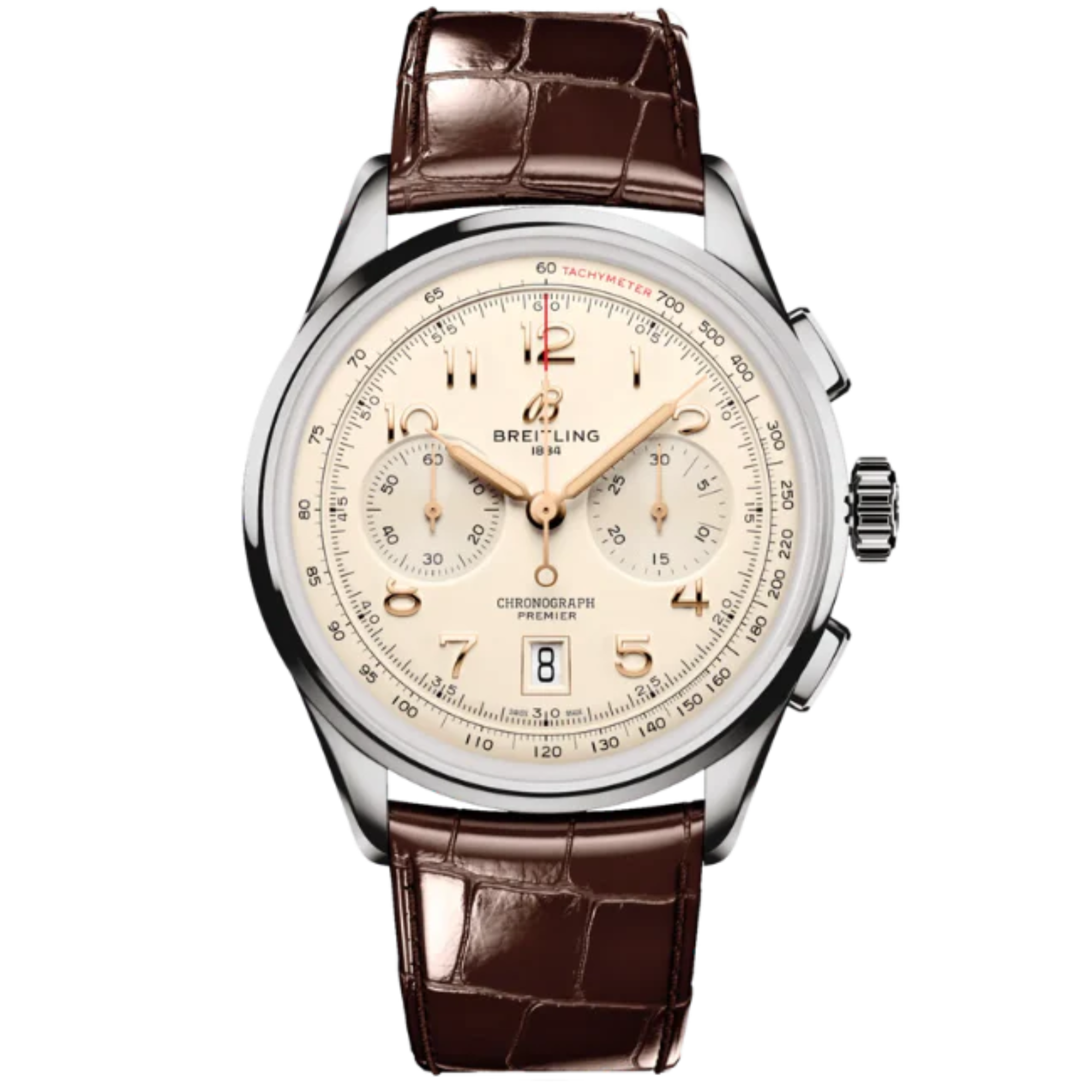 PREMIER B01 CHRONOGRAPH 42 MM STAINLESS STEEL WITH CREAM DIAL - Breitling