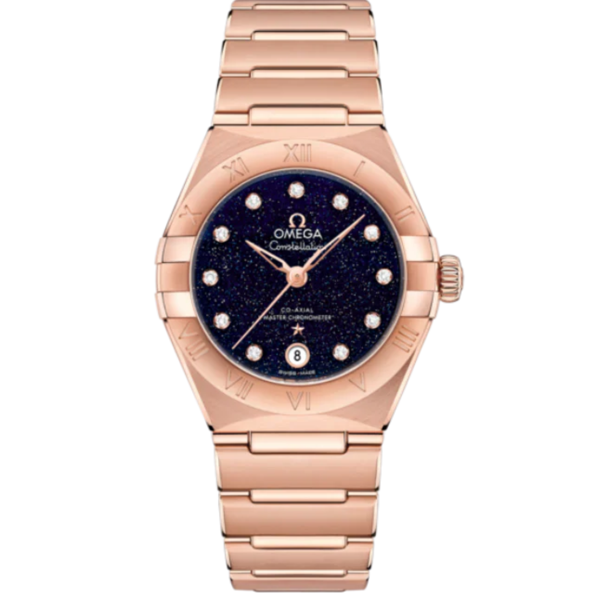 CONSTELLATION 29 MM SEDNA™ GOLD WITH BLUE DIAL - Omega