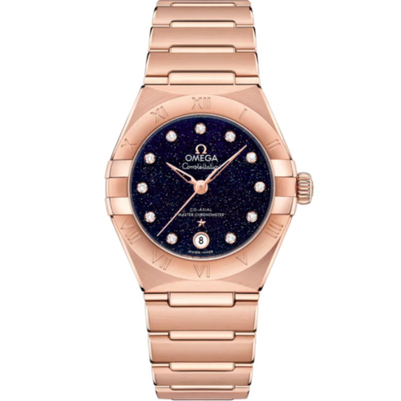 CONSTELLATION 29 MM SEDNA™ GOLD WITH BLUE DIAL - Omega