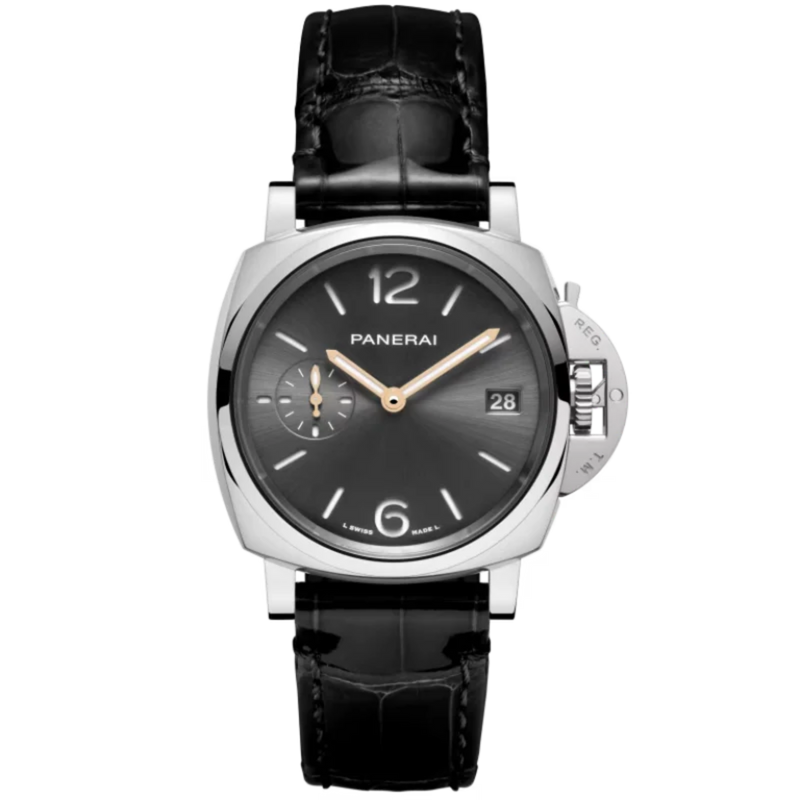 LUMINOR DUE PAM01247 38 MM STAINLESS STEEL WITH BLACK DIAL - Panerai