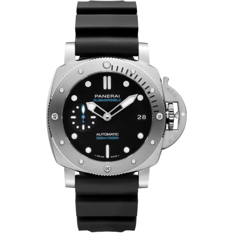 SUBMERSIBLE PAM02973 42 MM STAINLESS STEEL WITH BLACK DIAL - Panerai