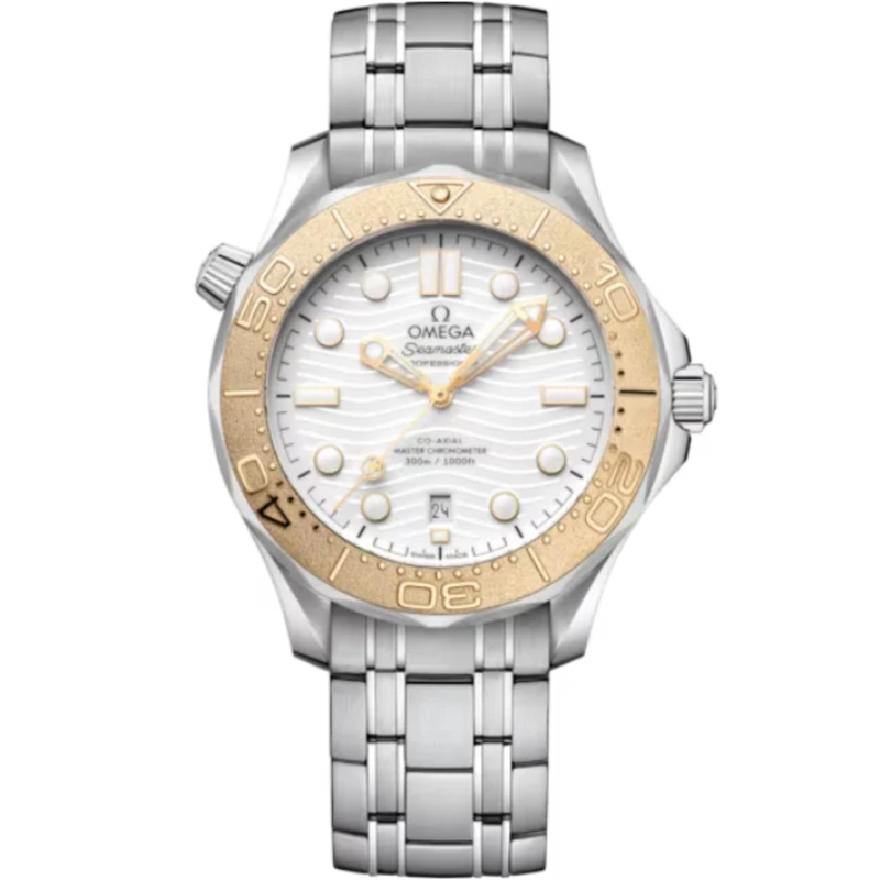 SEAMASTER DIVER 300M PARIS 2024 42 MM STAINLESS STEEL - MOONSHINE™ GOLD WITH WHITE DIAL - Omega