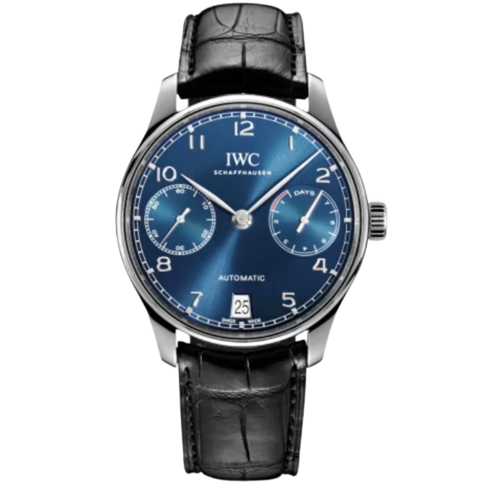 PORTUGIESER AUTOMATIC 42 MM STAINLESS STEEL WITH BLUE DIAL - IWC
