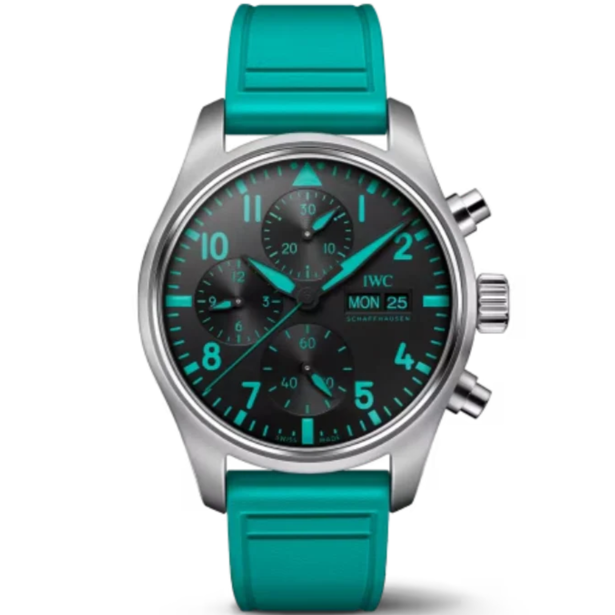 PILOT’S WATCH CHRONOGRAPH MERCEDES-AMG PETRONAS FORMULA ONE™ TEAM 41 MM TITANIUM WITH BLACK DIAL - IWC
