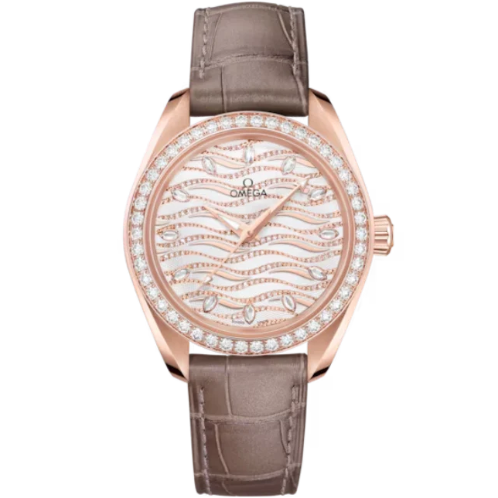 SEAMASTER AQUA TERRA 150M 34 MM SEDNA™ GOLD WITH WHITE DIAL - Omega