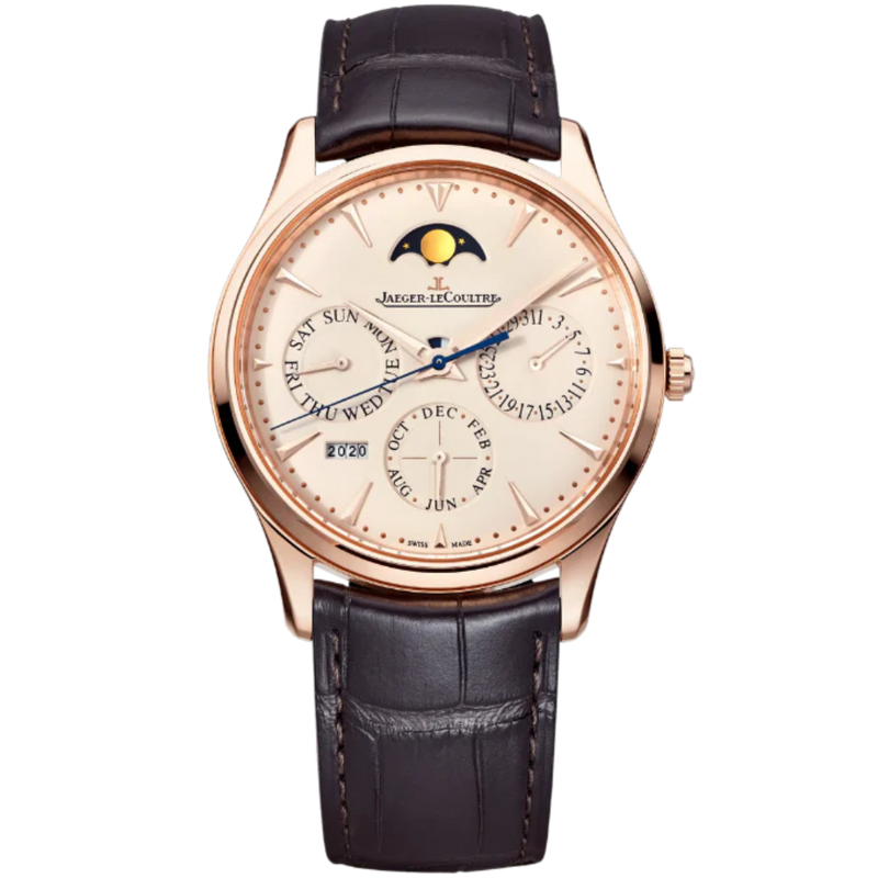 MASTER ULTRA THIN PERPETUAL CALENDAR 39 MM 18K ROSE GOLD WITH EGGSHELL BEIGE  DIAL - Jaeger-LeCoultre