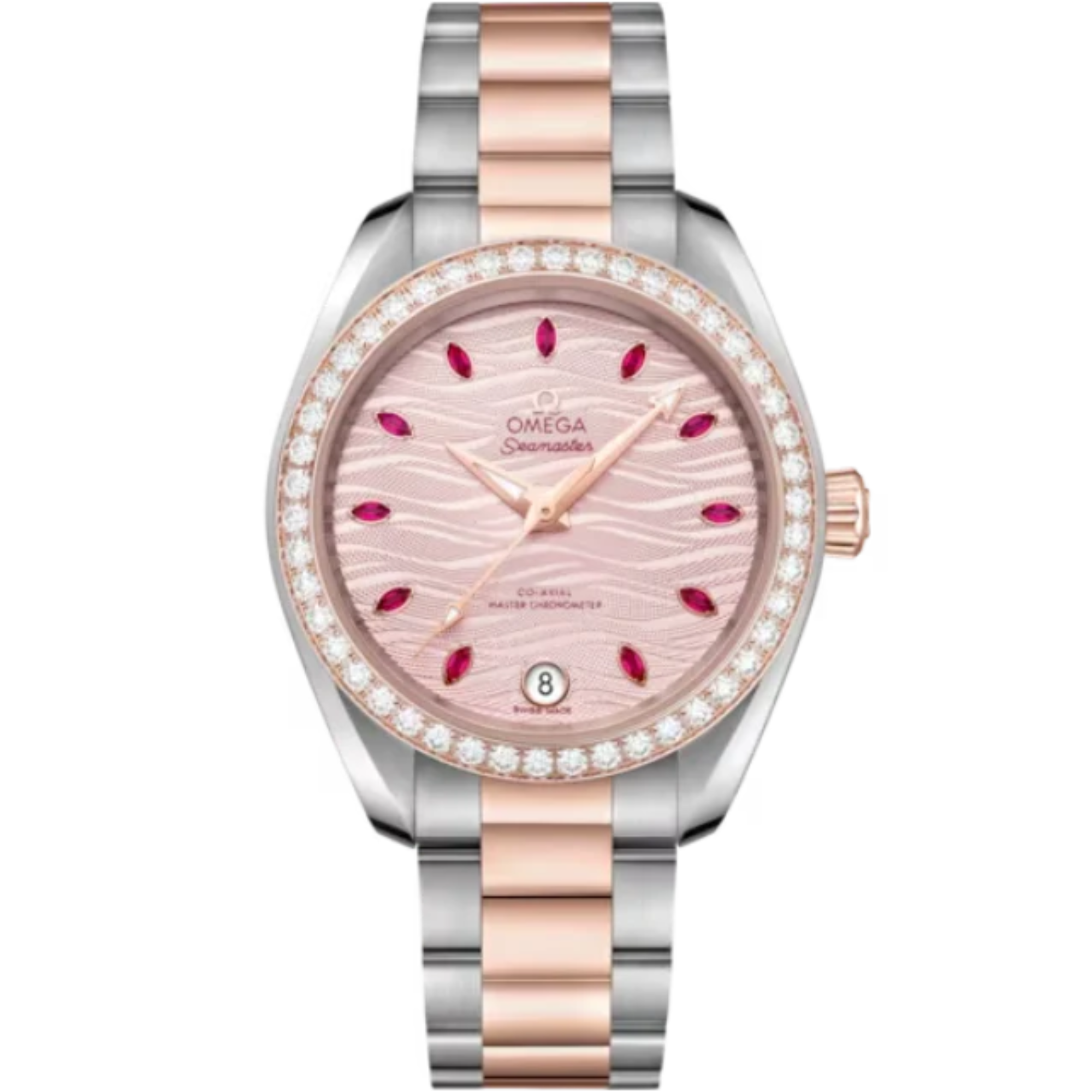 SEAMASTER AQUA TERRA 150M 34 MM STAINLESS STEEL - SEDNA™ GOLD WITH PINK DIAL - Omega