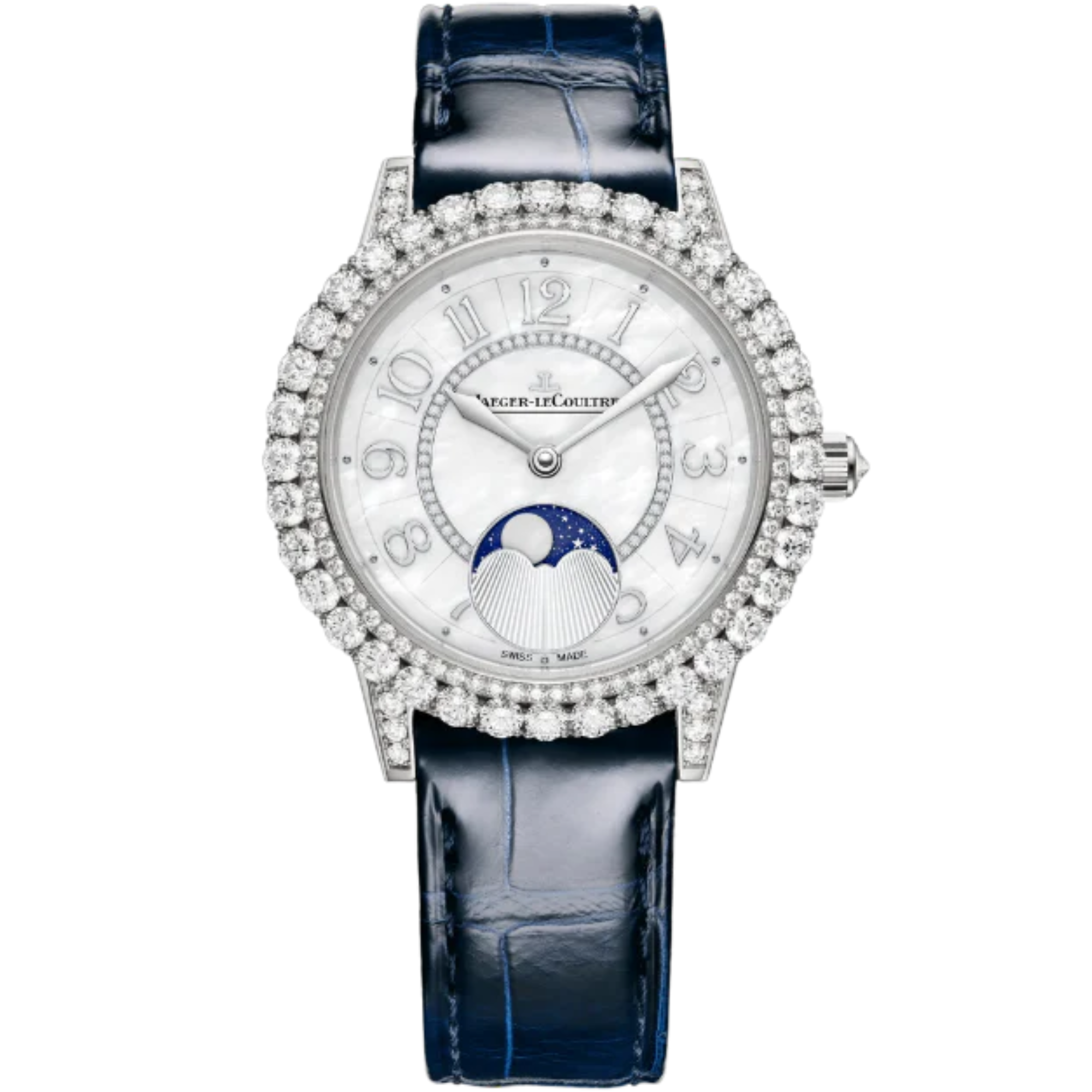RENDEZ-VOUS DAZZLING MOON 36 MM 18K WHITE GOLD WITH MOTHER OF PEARL DIAL - Jaeger-LeCoultre