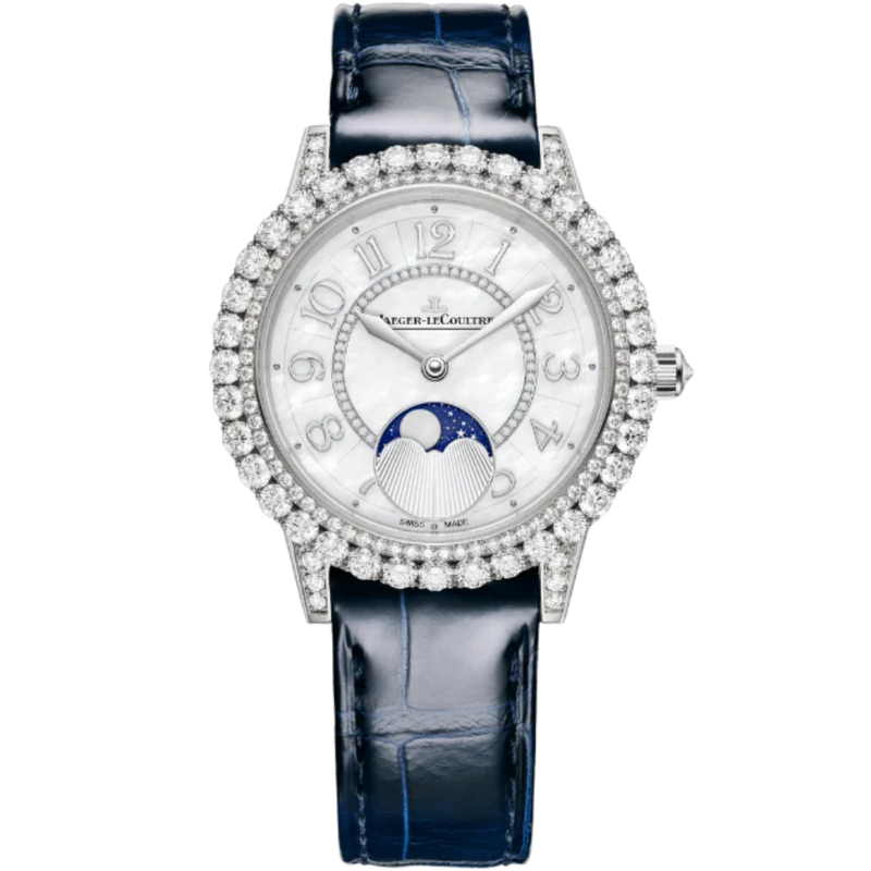 RENDEZ-VOUS DAZZLING MOON 36 MM 18K WHITE GOLD WITH MOTHER OF PEARL DIAL - Jaeger-LeCoultre