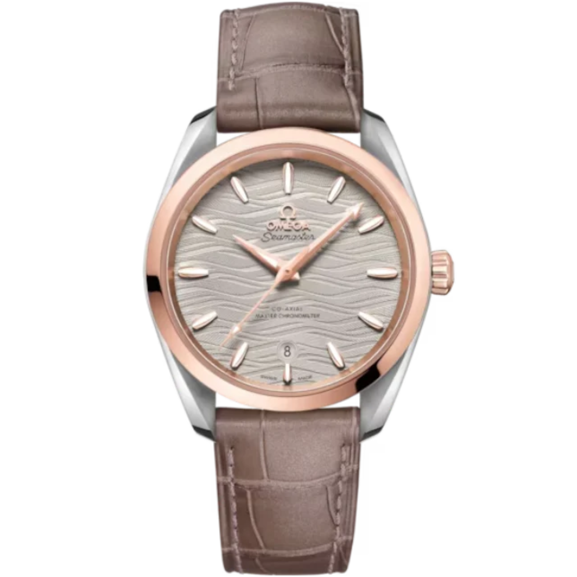 SEAMASTER AQUA TERRA 150M 38 MM STAINLESS STEEL - SEDNA™ GOLD WITH GREY DIAL - Omega