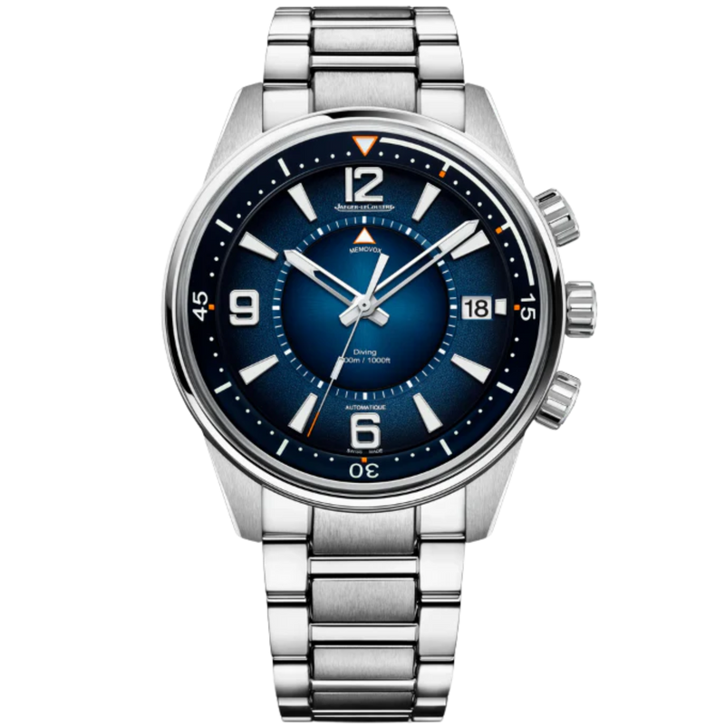 POLARIS MARINER MEMOVOX 42 MM STAINLESS STEEL WITH BLUE SUNBURST DIAL - Jaeger-LeCoultre