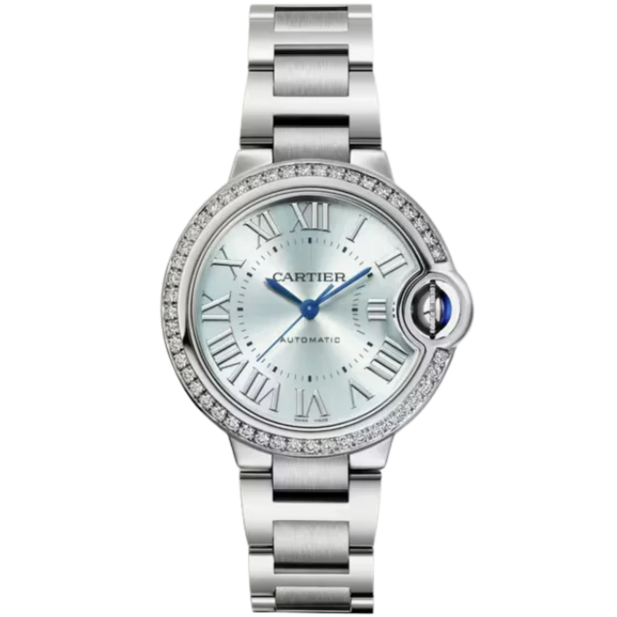 BALLON BLEU DE CARTIER 33 MM STAINLESS STEEL WITH BLUE SILVER DIAL - Cartier
