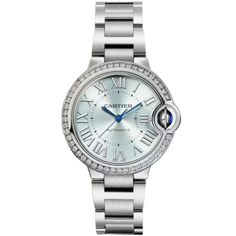 BALLON BLEU DE CARTIER 33 MM STAINLESS STEEL WITH BLUE SILVER DIAL - Cartier