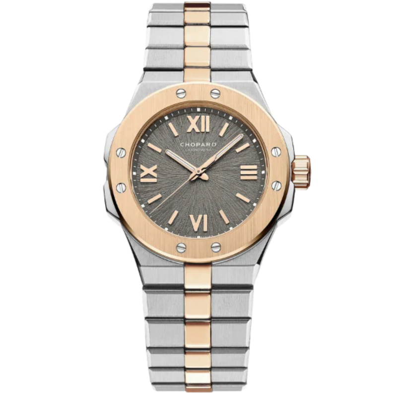 ALPINE EAGLE 33 MM ETHICAL ROSE GOLD - LUCENT STEEL™ WITH GREY DIAL - Chopard