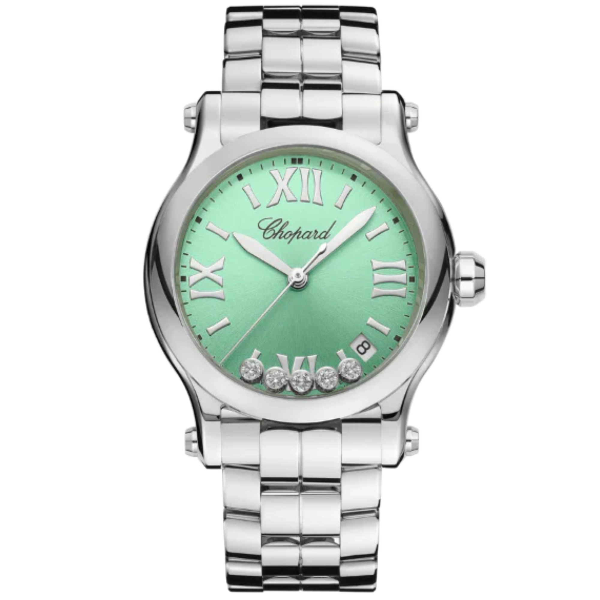 HAPPY SPORT 36 MM LUCENT STEEL™ WITH GREEN DIAL - Chopard